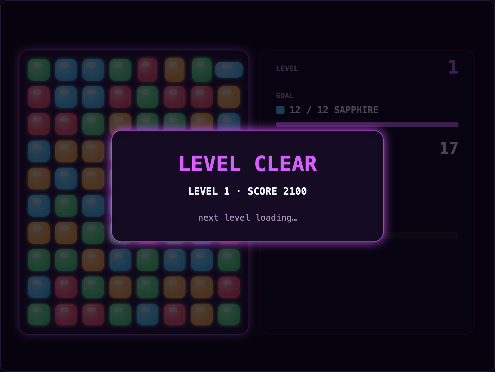Cascade gameplay screenshot 2